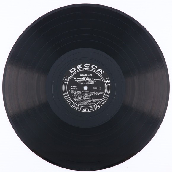 Waring Chapel Choir Songs Of Faith Hymn-Anthems Vol. I & II, LP Record DL 8039 - Picture 10 of 16